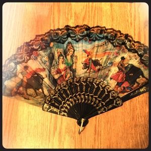 Fan with Spanish Design art 💃🌹
