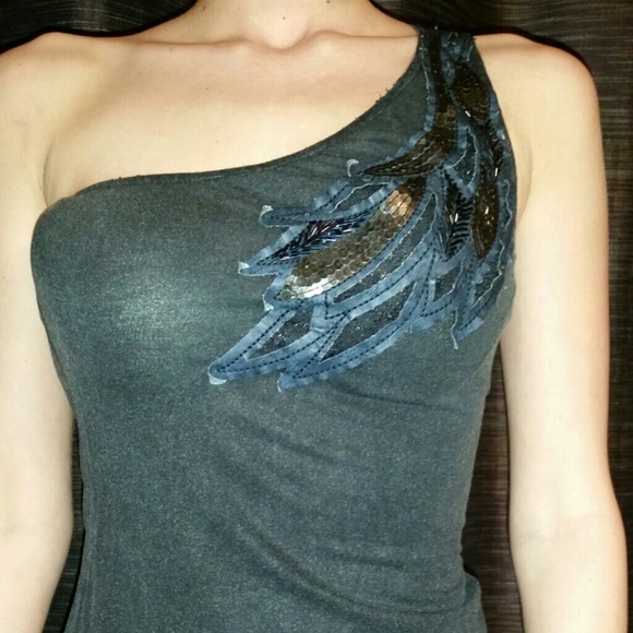 Vintage tank top, one shoulder strap.