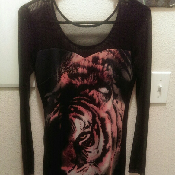 Exotic tiger party dress