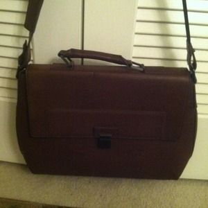 Brown Calvin Klein briefcase