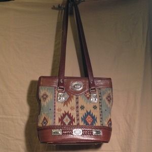 ON HOLD for kails1951 Tribal designed handbag