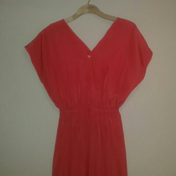 Coral maxi dress