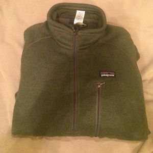 Men's green better sweater patagonia
