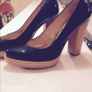 Michael Kors black patent leather heels