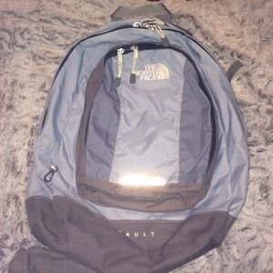 North Face "Vault" Backpack in Light Blue