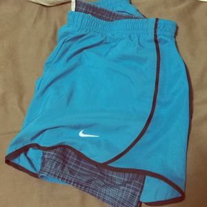 Nike spandex/shorts in teal