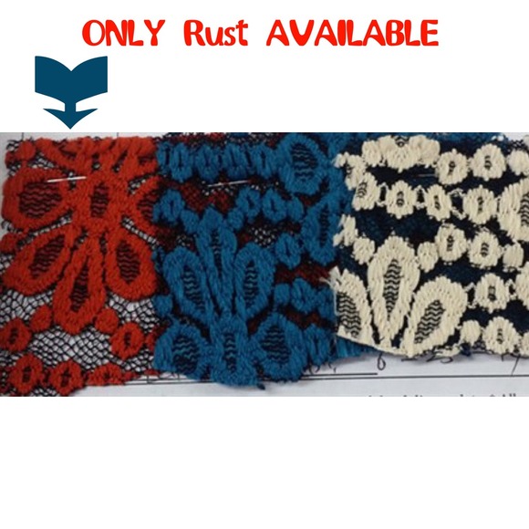 The KATRINA lace tunic top - RUST - Picture 4 of 4