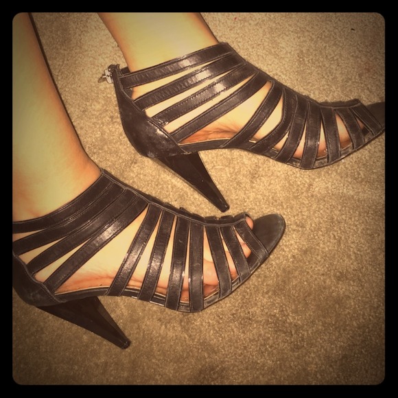 BCBGirls black scrappy heels