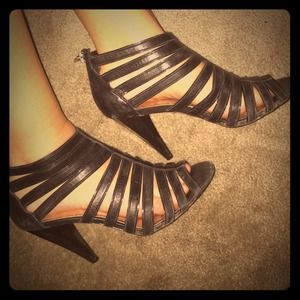 BCBGirls black scrappy heels