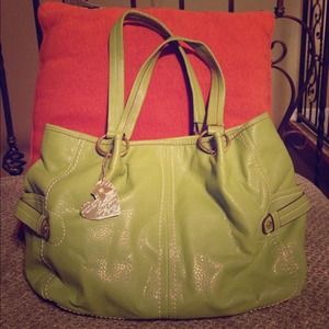 Lime green handbag from Relic.
