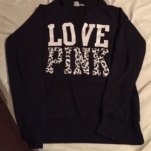 PINK sweatshirt.