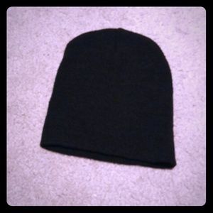 Black beanie hat