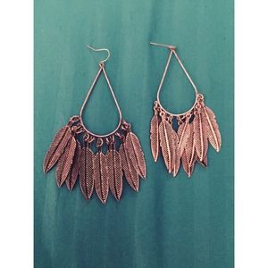 Boho Chic feather earrings