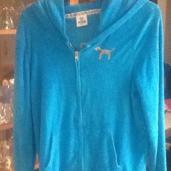 Victoria secret velour hoodie old school