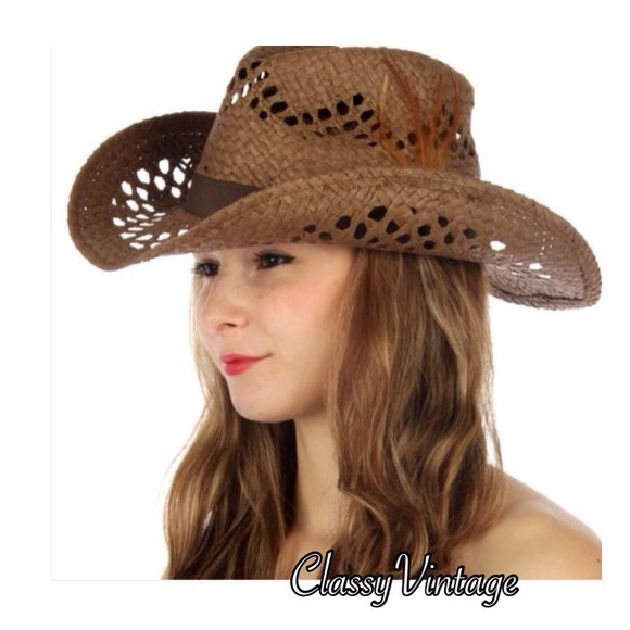 Boutique Accessories - Chocolate brown cowboy hat. NWT