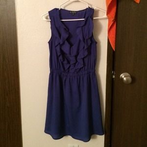 Indigo Ruffle Dress