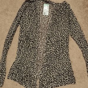 Leopard print cardigan