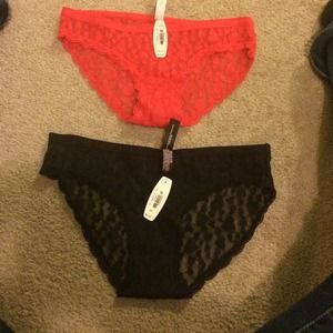 2 Victoria secret valentine panties