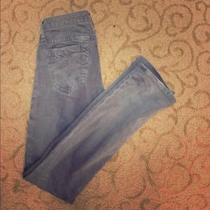 Robins straight studded jeans in charcoal