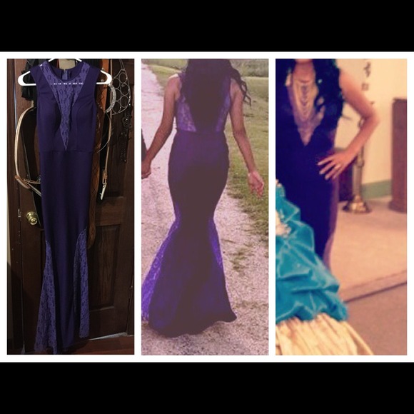 Purple prom dress