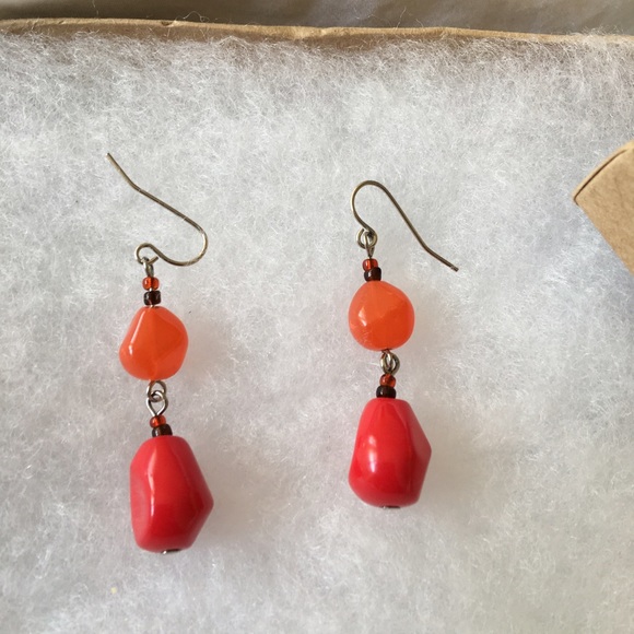 Tribal beaded Earrings - Picture 2 of 2