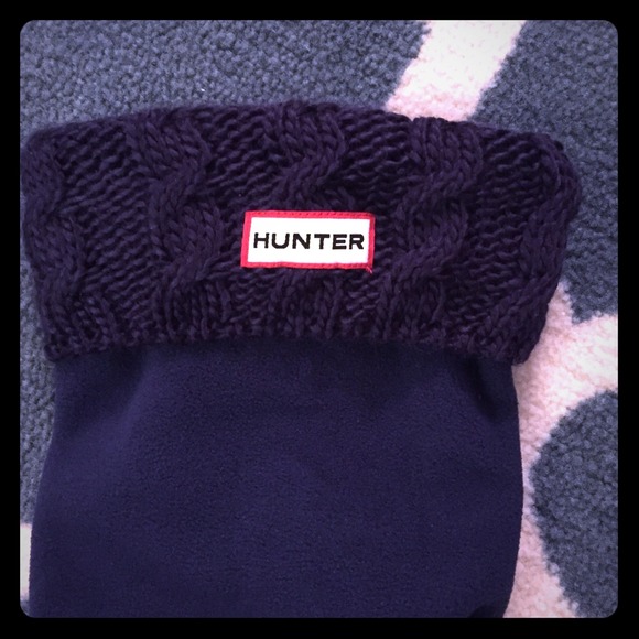 Hunter cable knit cuff Welly socks - Brand New!