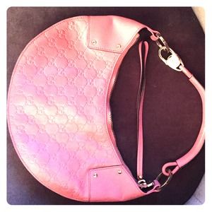 Cute pink chic "G" printed Gucci purse