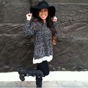 LF chiffon sweater m/l