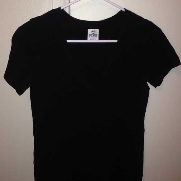 PINK black v-neck