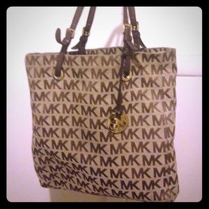 Authentic Micheal Kors MK monogram Tote.
