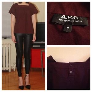 ✔️A.P.C burgundy top