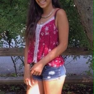 Hollister flower and lace tank