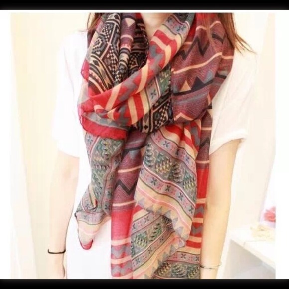 Aztec print scarf