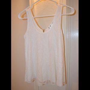 Cream Lace Top