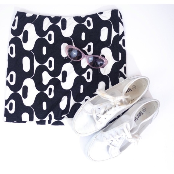 Valley Girl 90's Agnes B elastic skirt