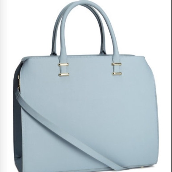Denim baby blue handbag