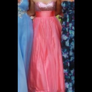 Pink prom dress
