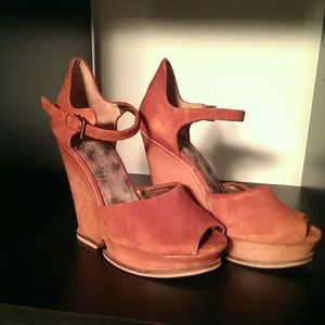 Sam Edelman suede wedges