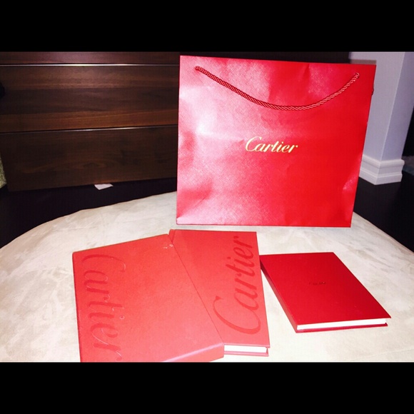 Cartier bag, catalog, manual