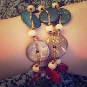 Colorful Wood Bead Bracelet