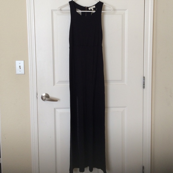 Black maxi dress w/ zipper back  size small