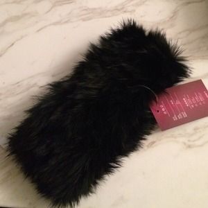 Authentic rabbit fur headband/ear warmer