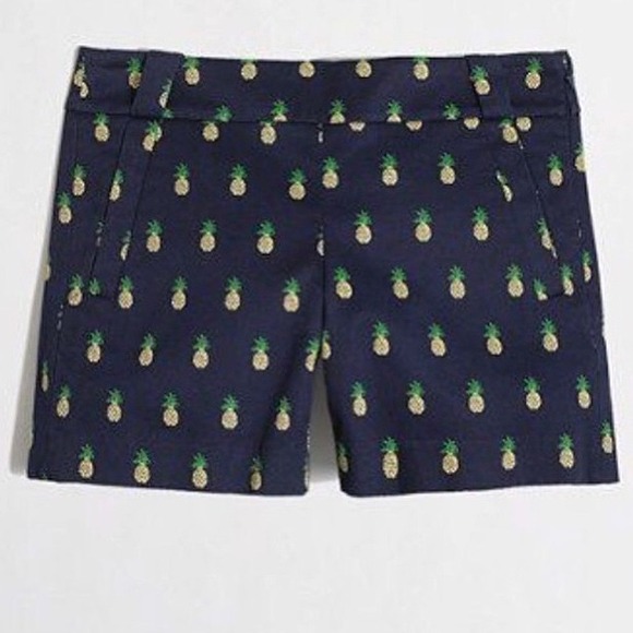 24 off J. Crew Pants J. Crew Factory 5" Printed Stretch Chino Shorts