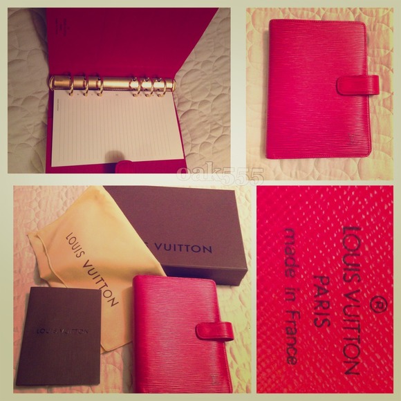 LV Epi Agenda Cover Medium (Red)