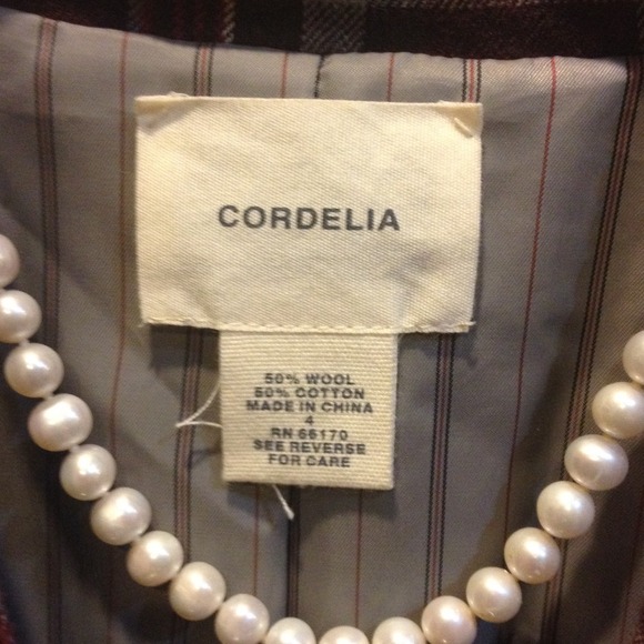 Plaid wool/cotton jacket with silk lining - Picture 2 of 4