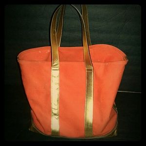 Orange and gold Ralph Lauren Tote bag