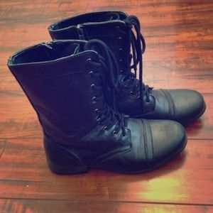 Black Combat Boots