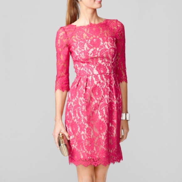 Milly "Stella" Lace Dress (Pink)
