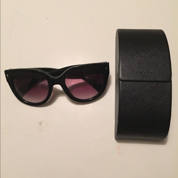 Black Prada cat eye sunglasses