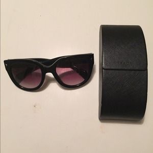 Black Prada cat eye sunglasses